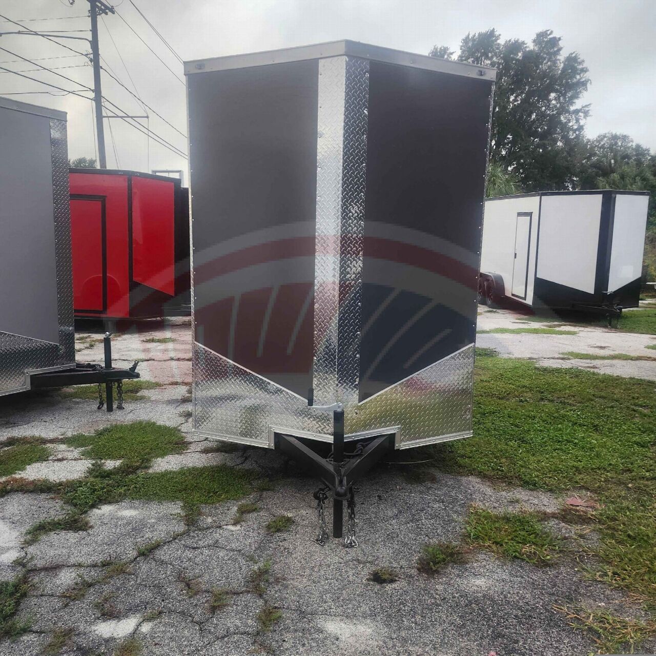 2027 Vision Cargo LLC 6x12 Single Axle enclosed cargo trailer in charcoal, photo 2