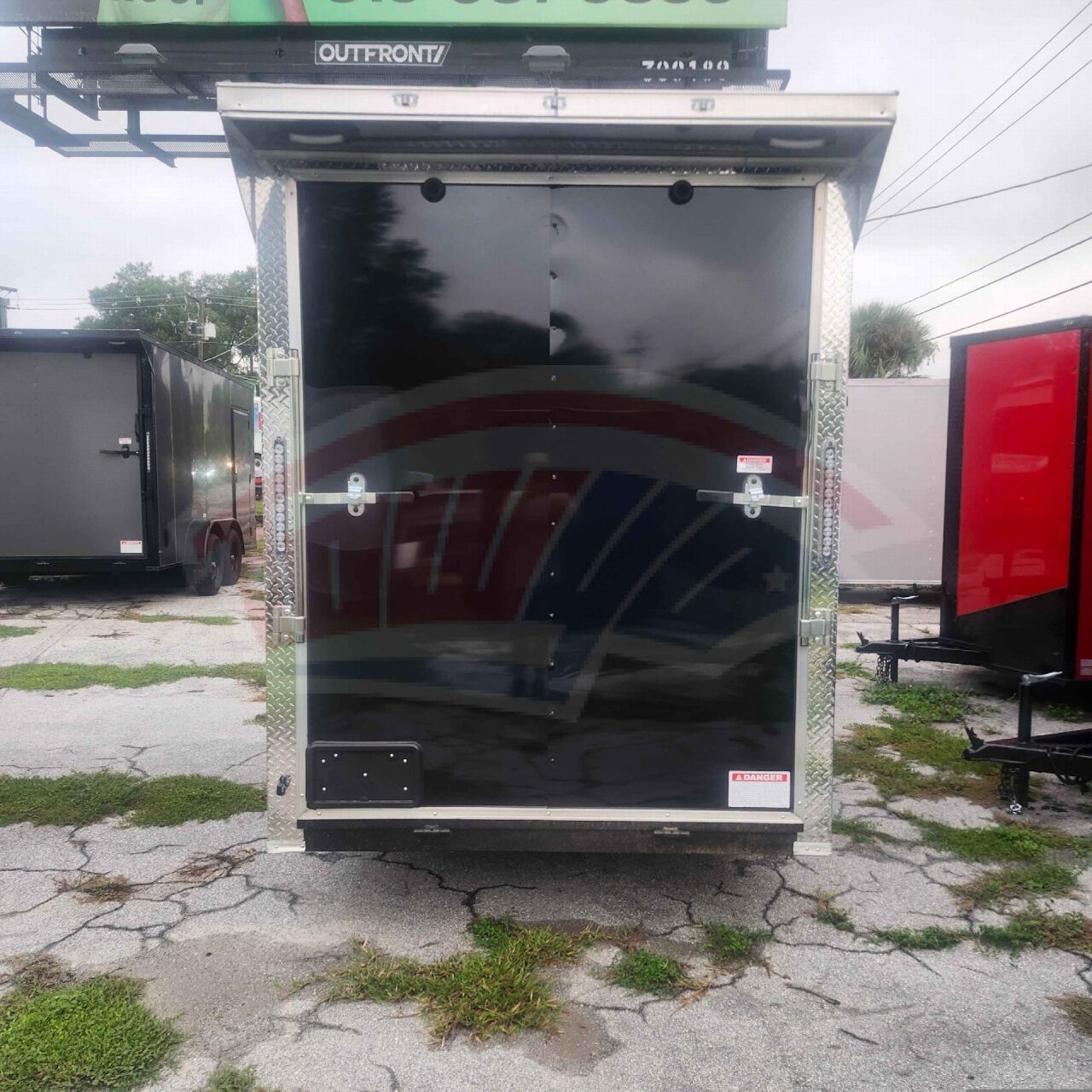 2027 Vision Cargo LLC 6x12 Single Axle enclosed cargo trailer in black, photo 5
