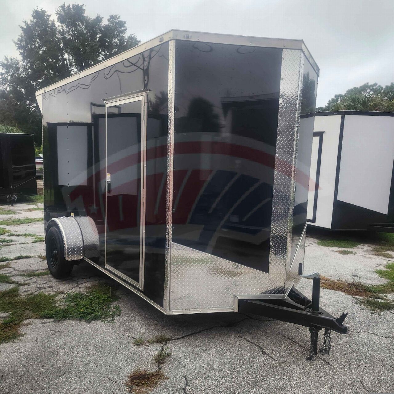 2027 Vision Cargo LLC 6x12 Single Axle enclosed cargo trailer in black