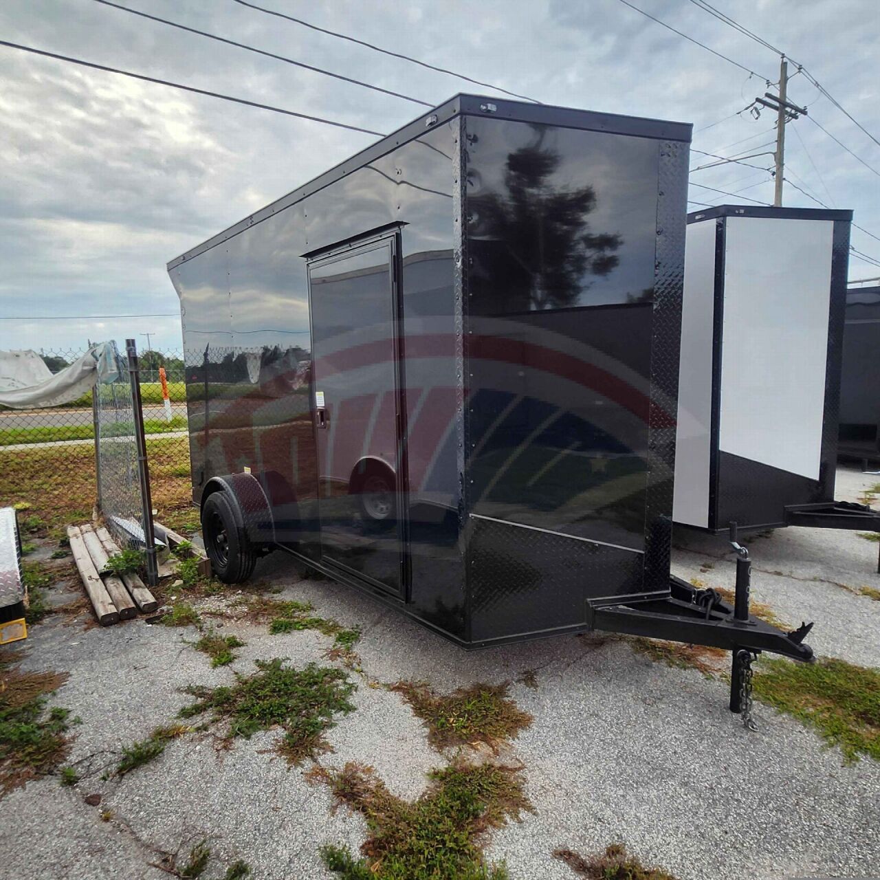 2027 Vision Cargo LLC 6x12 Single Axle enclosed cargo trailer in black