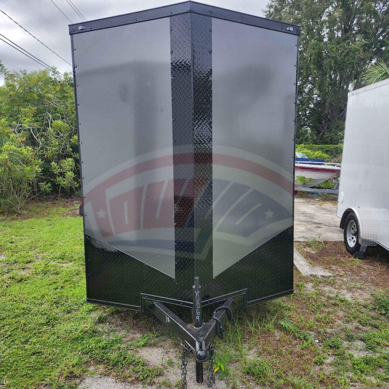 2026 Vision Cargo LLC 6x12 Single Axle enclosed cargo trailer in charcoal