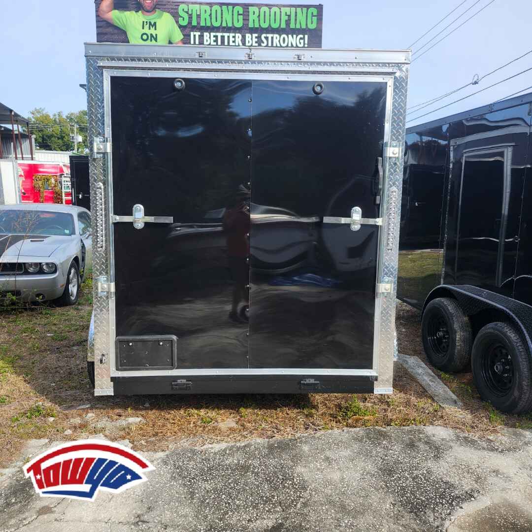 2026 Maximum 6x12 Cargo enclosed cargo trailer in black, photo 3