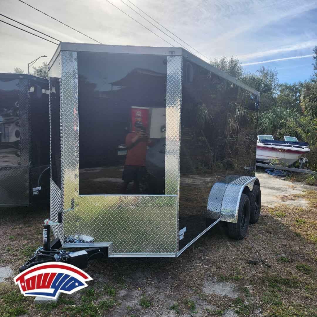 2026 Maximum 6x12 Cargo enclosed cargo trailer in black, photo 6