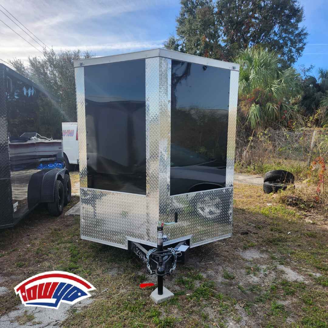 2026 Maximum 6x12 Cargo enclosed cargo trailer in black, photo 7