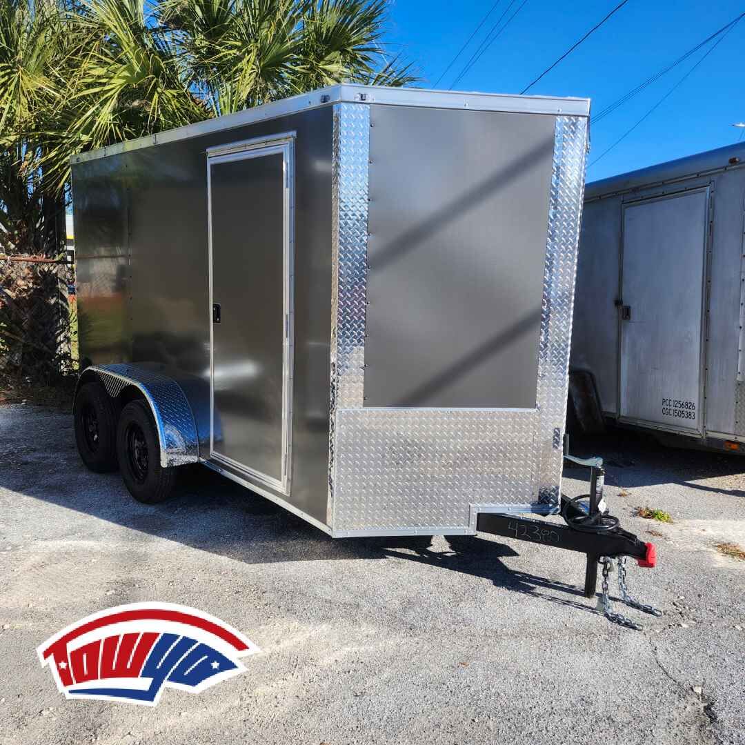 2026 Maximum 6x12 Cargo enclosed cargo trailer in charcoal
