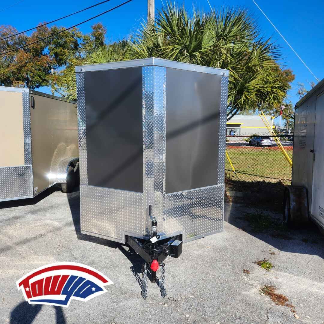 2026 Maximum 6x12 Cargo enclosed cargo trailer in charcoal, photo 4