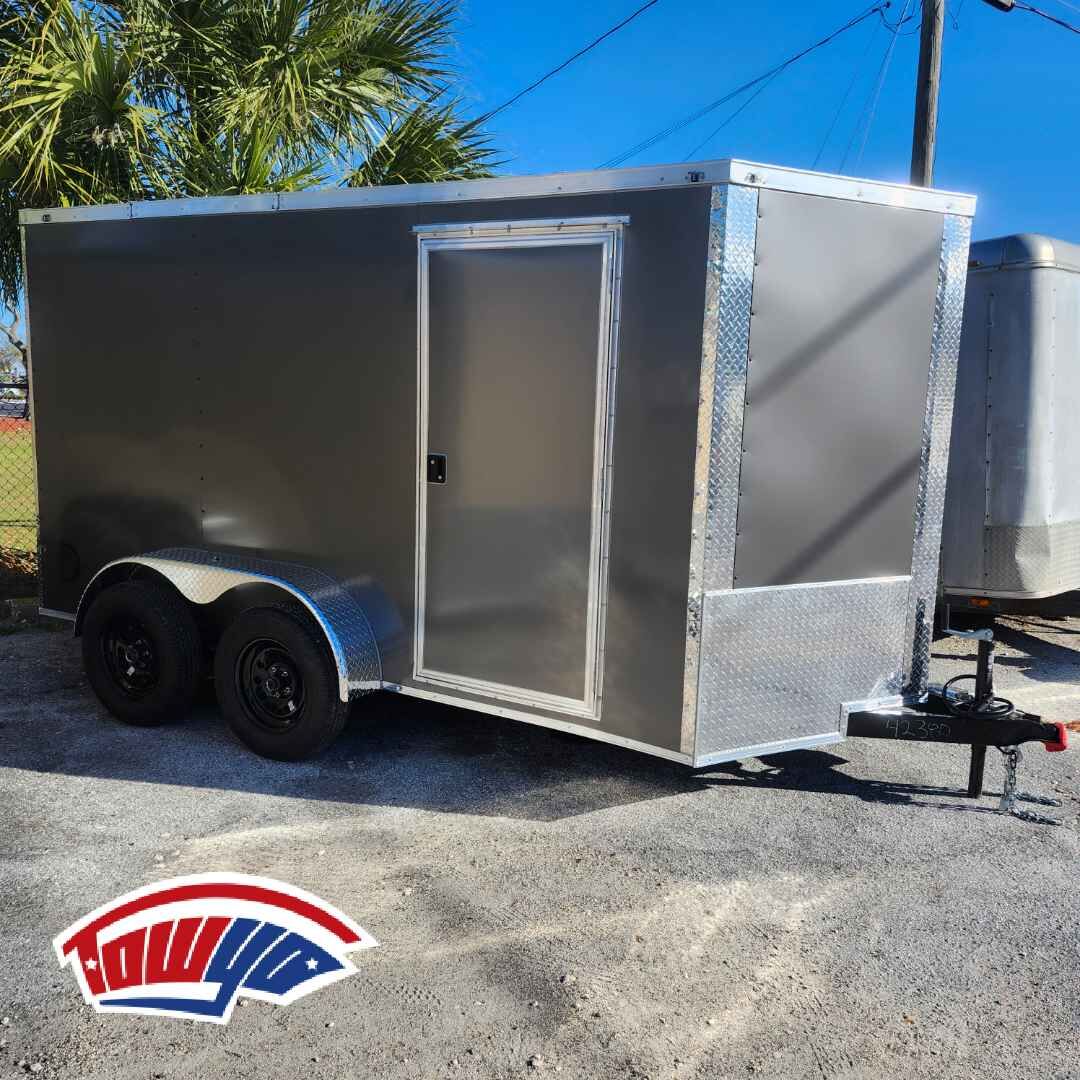 2026 Maximum 6x12 Cargo enclosed cargo trailer in charcoal, photo 6