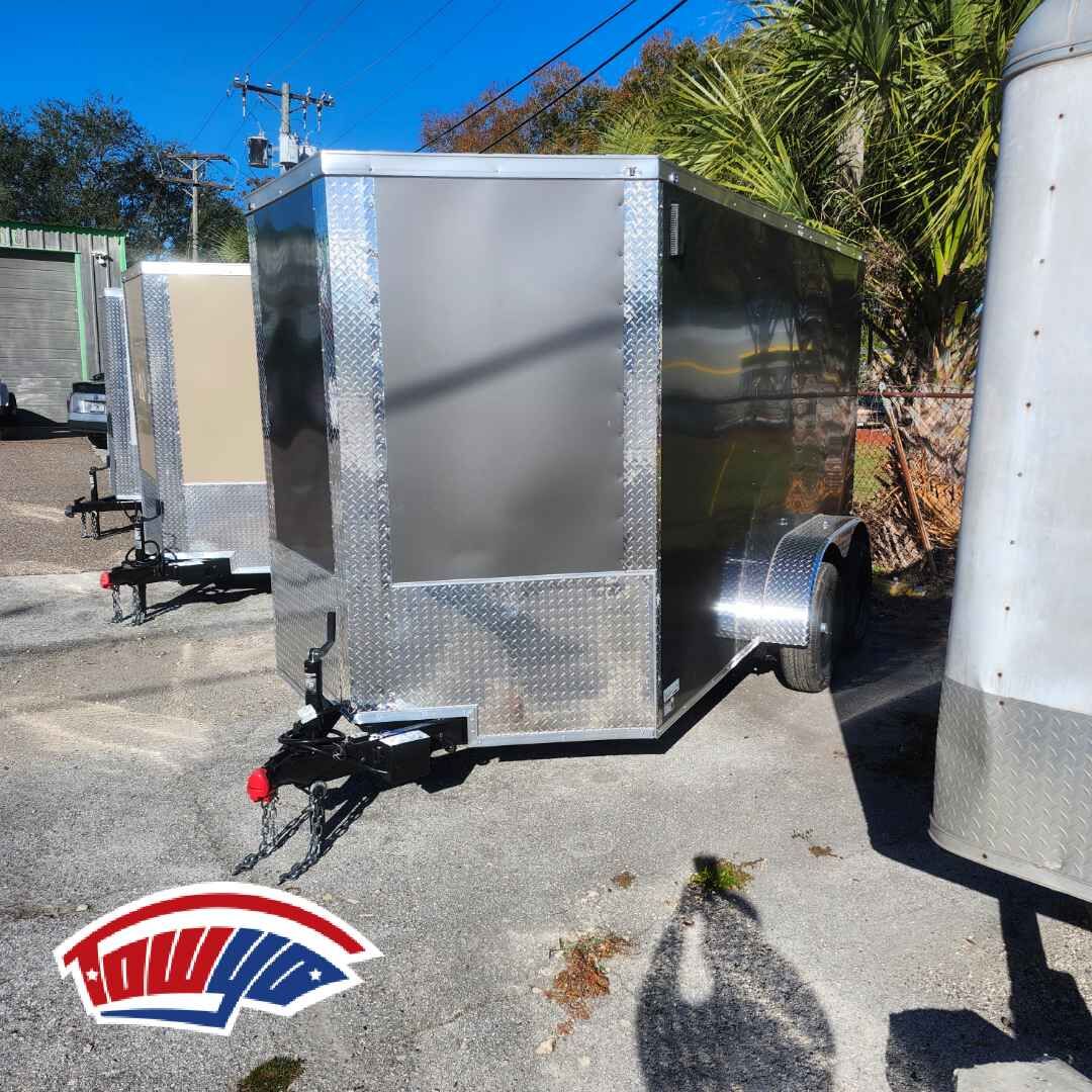 2026 Maximum 6x12 Cargo enclosed cargo trailer in charcoal, photo 7