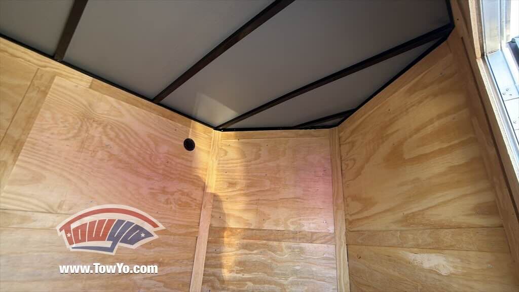 2026 Maximum 6x12 Cargo enclosed cargo trailer in black, photo 3