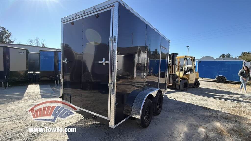 2026 Maximum 6x12 Cargo enclosed cargo trailer in black, photo 6