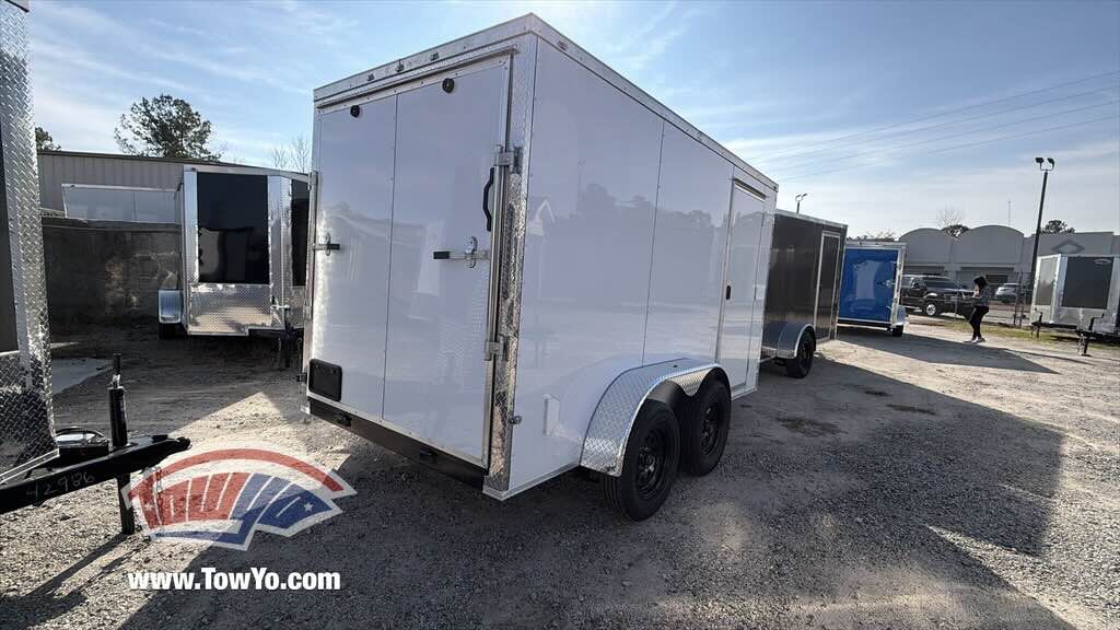 2026 Maximum 6x12 Cargo enclosed cargo trailer in white, photo 7