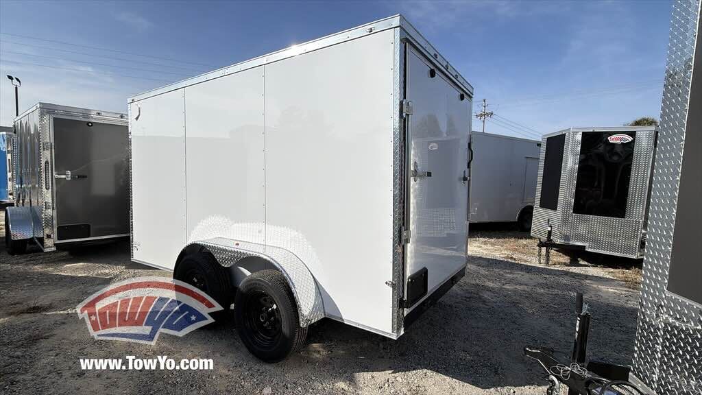 2026 Maximum 6x12 Cargo enclosed cargo trailer in white, photo 8