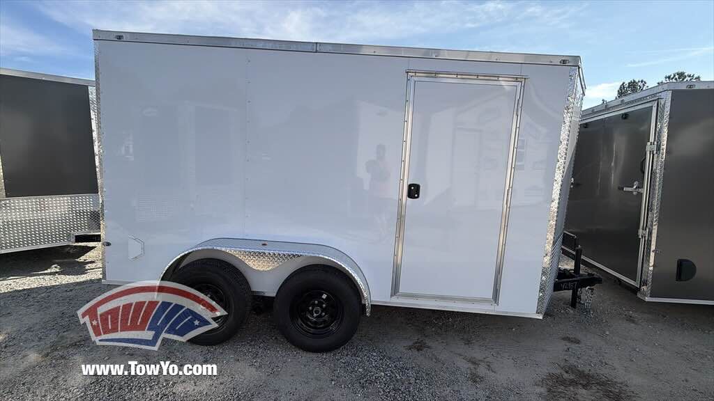 2026 Maximum 6x12 Cargo enclosed cargo trailer in white, photo 9
