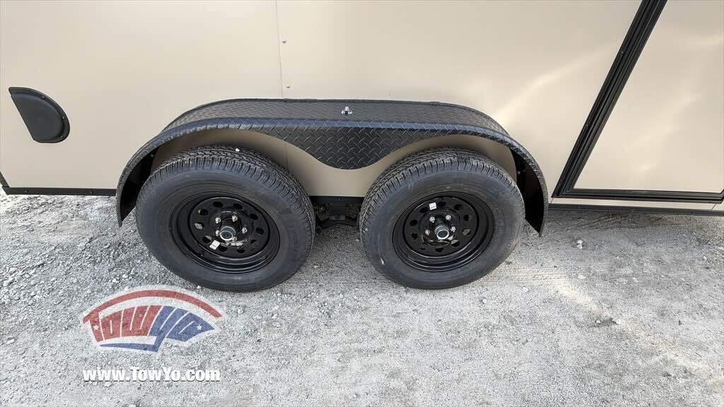 2026 Maximum 6x12 Enclosed Cargo trailer in desert tan, photo 2
