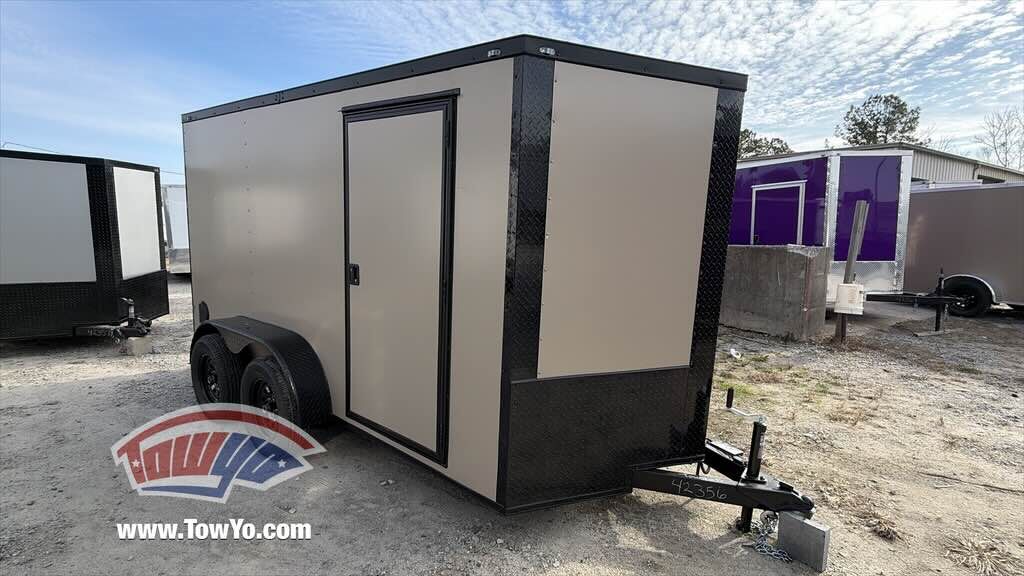 2026 Maximum 6x12 Enclosed Cargo trailer in desert tan, photo 8