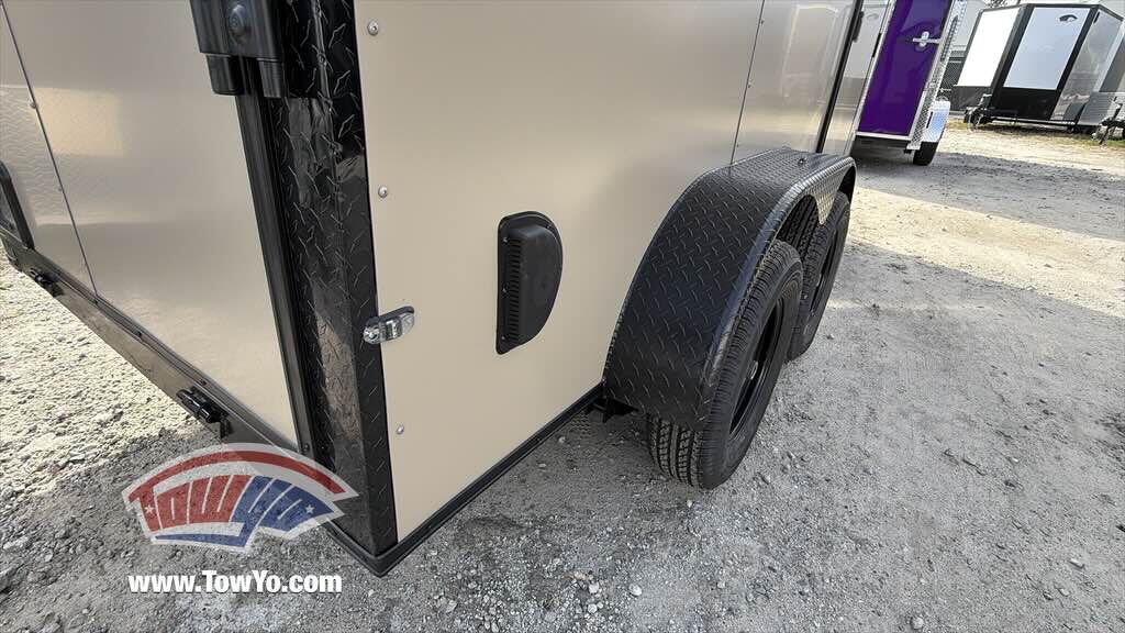 2026 Maximum 6x12 Enclosed Cargo trailer in desert tan, photo 9