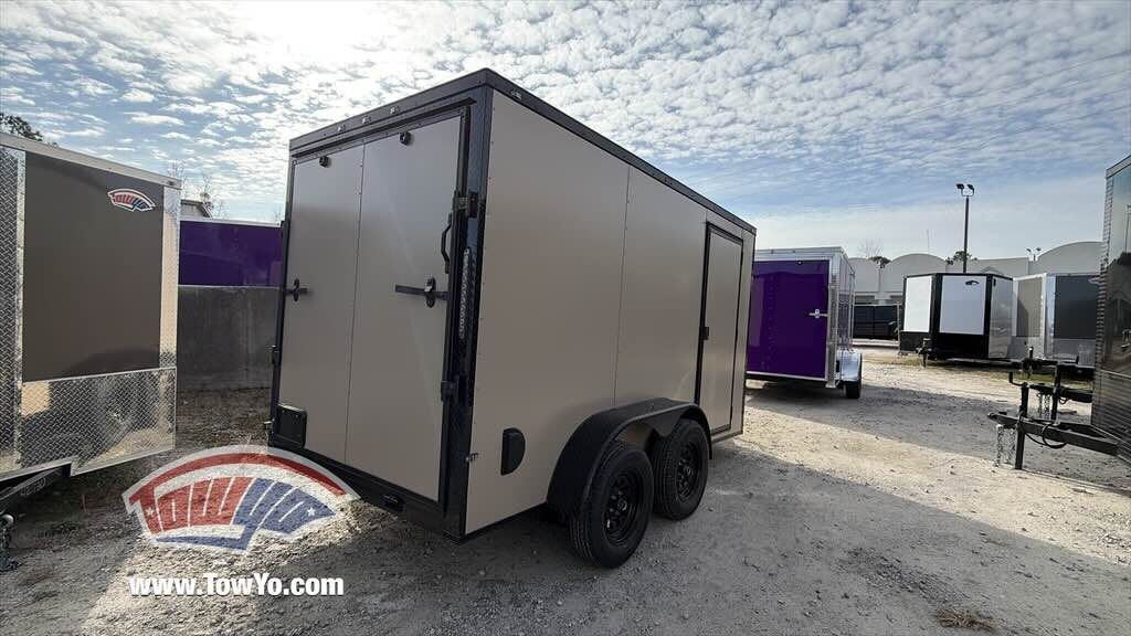 2026 Maximum 6x12 Enclosed Cargo trailer in desert tan, photo 10