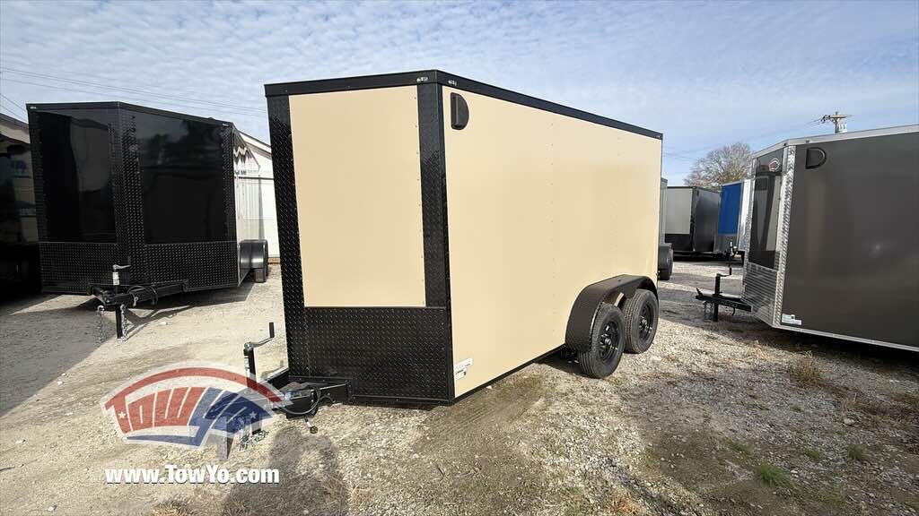 2026 Maximum 6x12 Enclosed Cargo trailer in desert tan, photo 12