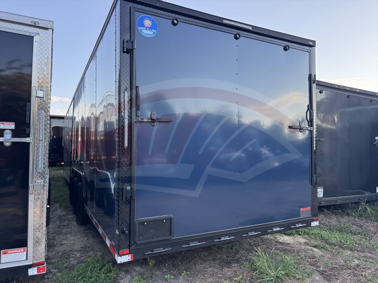 2026 Hook & Line 8.5x40 Gooseneck Car Hauler trailer in indigo blue, photo 8