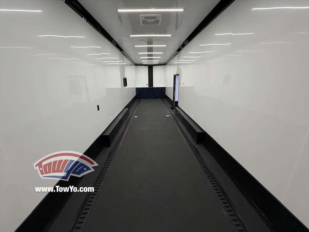 2026 Hook & Line 8.5x36 Cargo enclosed cargo trailer in indigo blue, photo 7
