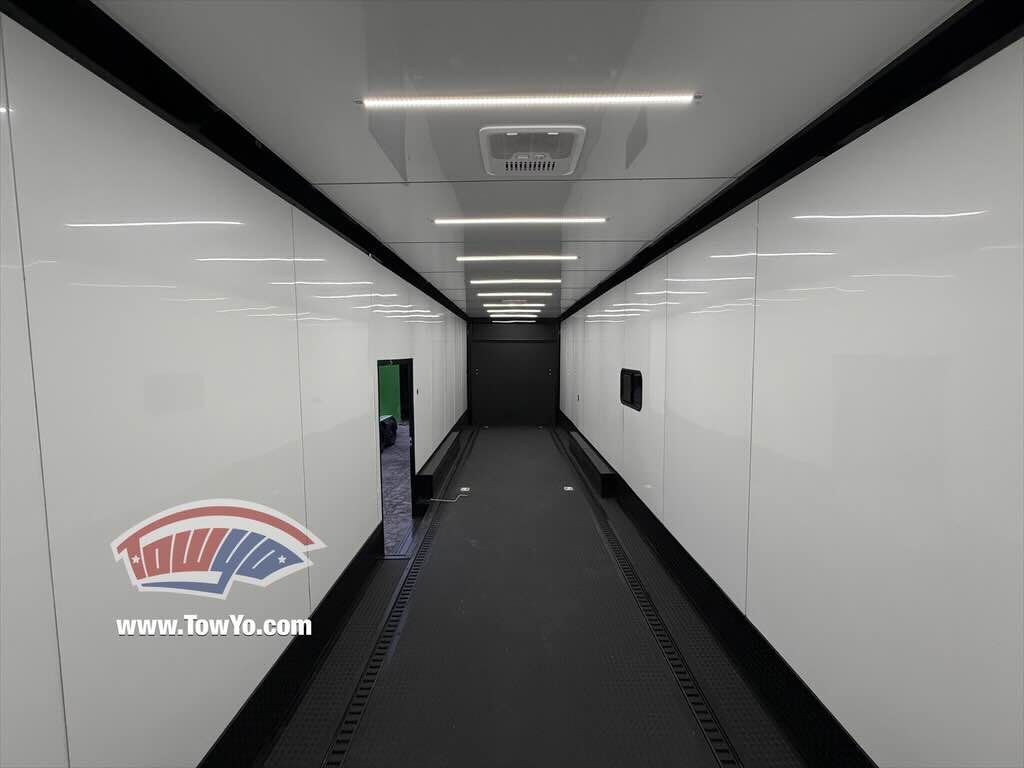2026 Hook & Line 8.5x36 Cargo enclosed cargo trailer in indigo blue, photo 8