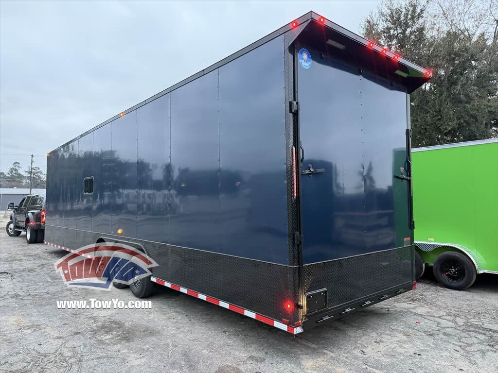 2026 Hook & Line 8.5x36 Cargo enclosed cargo trailer in indigo blue, photo 9