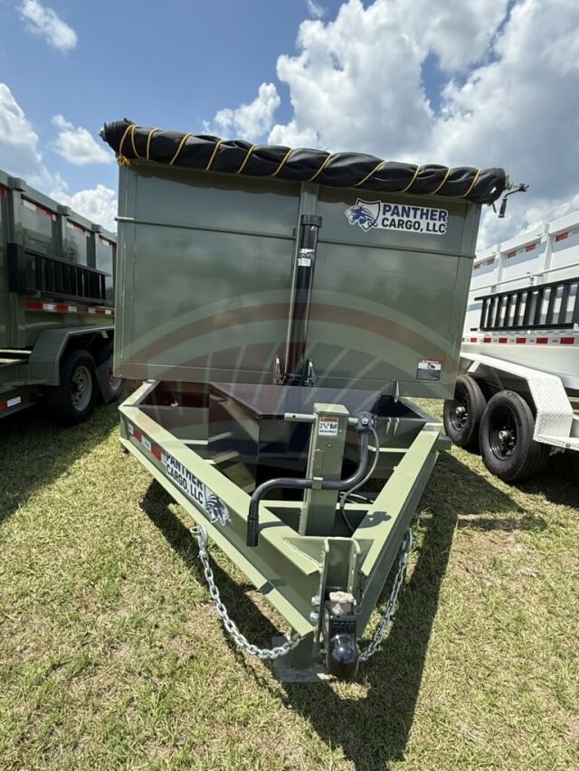 2004 Panther Cargo 7x14 Dump trailer in true blue