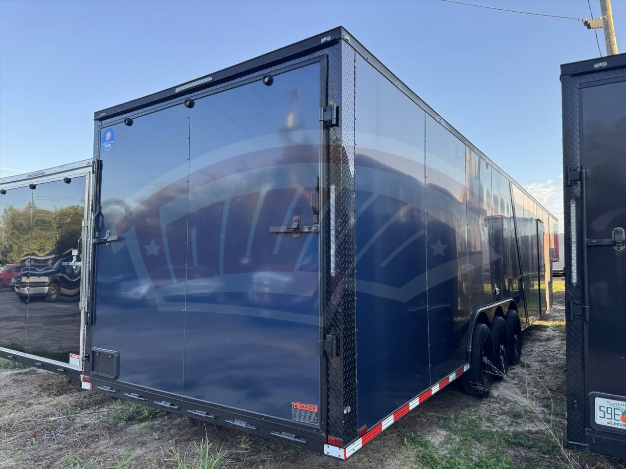 2026 Hook & Line 8.5x40 Enclosed Cargo trailer in charcoal, photo 6
