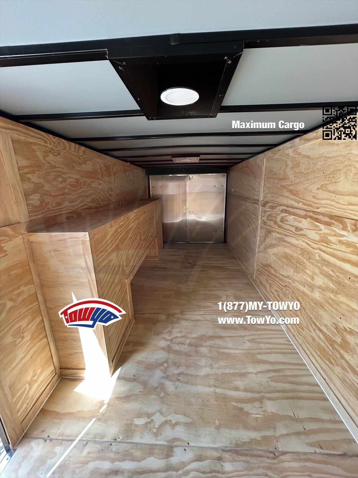 2025 Maximum 7x18 Cargo enclosed cargo trailer in black, photo 8