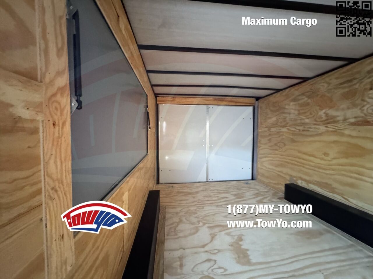 2023 Maximum 8.5x16 Cargo enclosed cargo trailer in true blue, photo 2