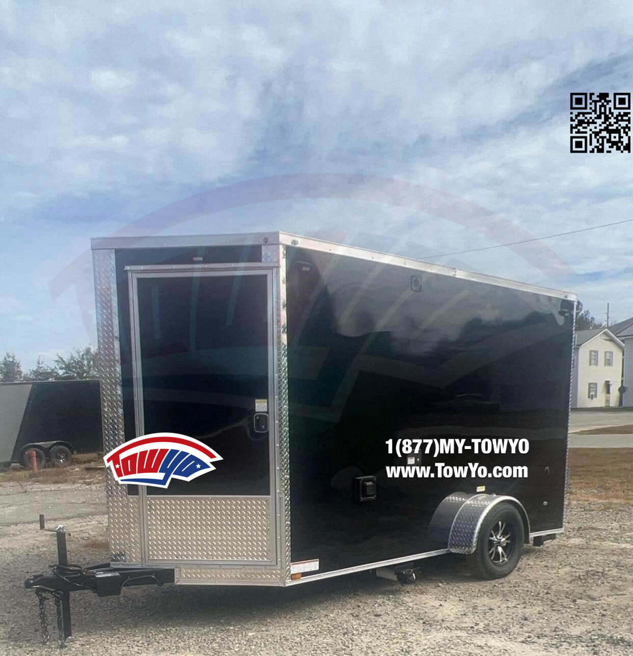 2023 Maximum 6x12 Cargo enclosed cargo trailer in black, photo 6