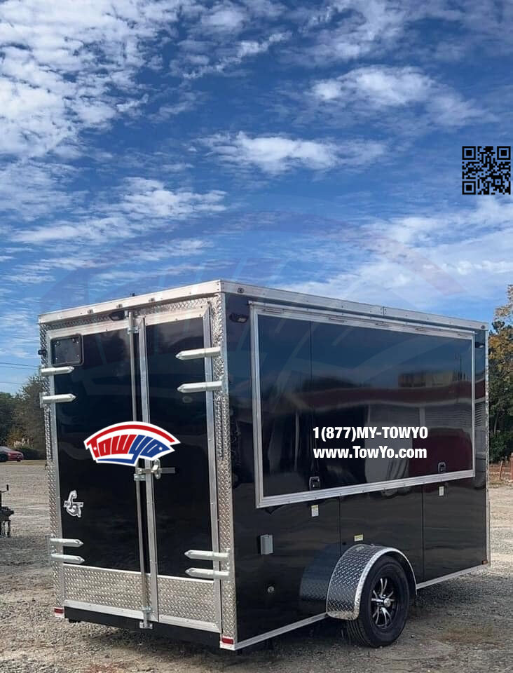 2023 Maximum 6x12 Cargo enclosed cargo trailer in black, photo 8