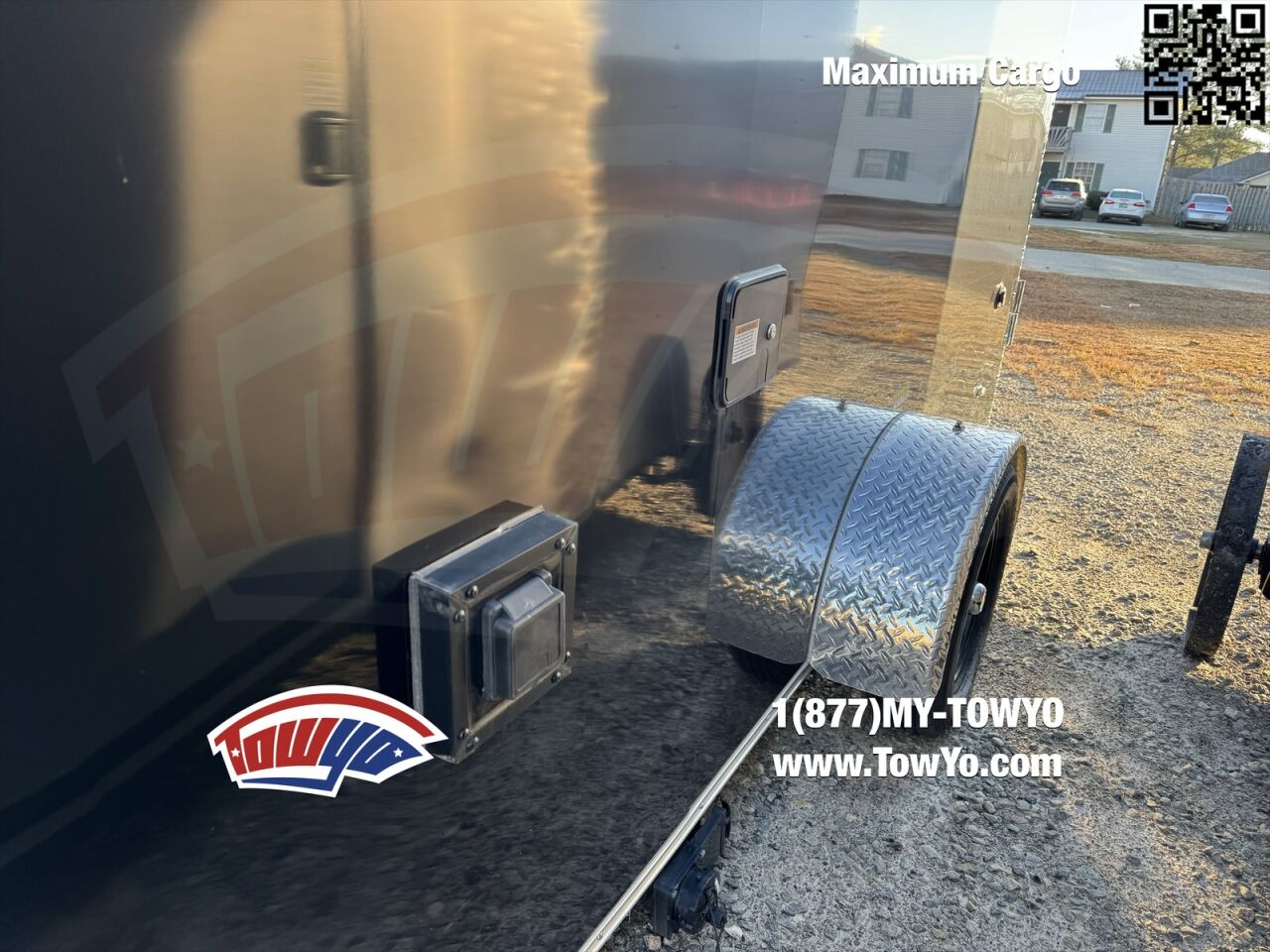 2023 Maximum 6x12 Cargo enclosed cargo trailer in black, photo 10