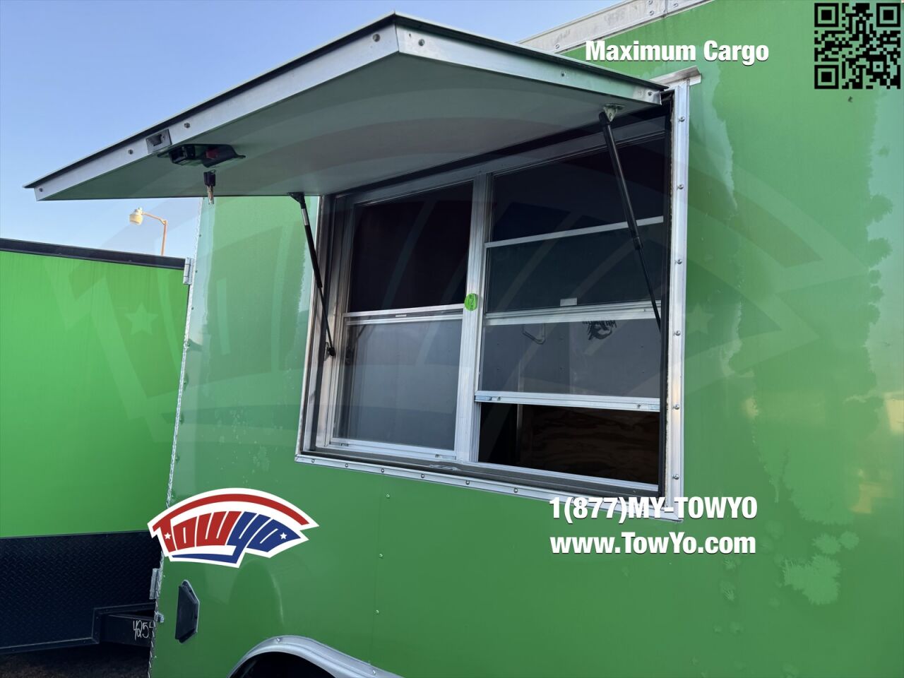 2023 Maximum 8.5x12 Cargo enclosed cargo trailer in green, photo 4