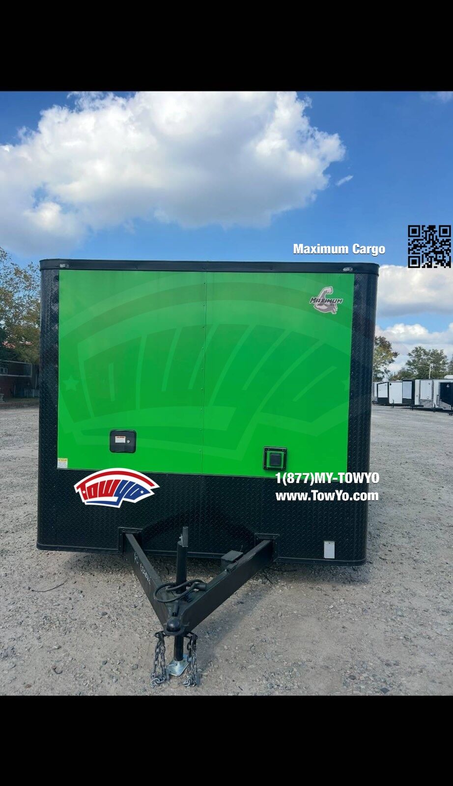 2023 Maximum 8.5x20 Cargo concession / food trailer in green, photo 2