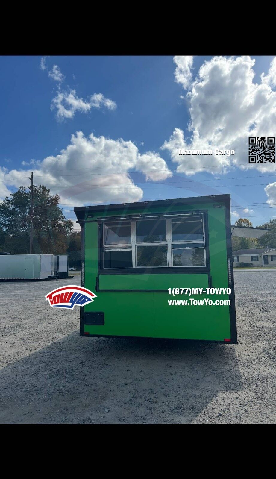 2023 Maximum 8.5x20 Cargo concession / food trailer in green, photo 4