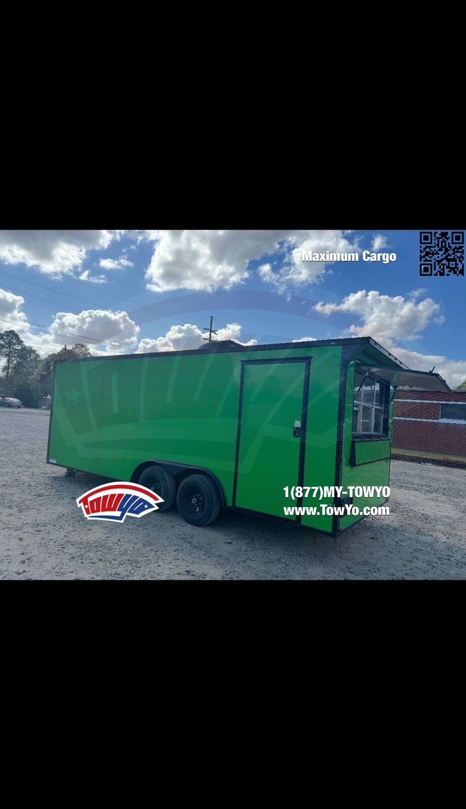 2023 Maximum 8.5x20 Cargo concession / food trailer in green, photo 7