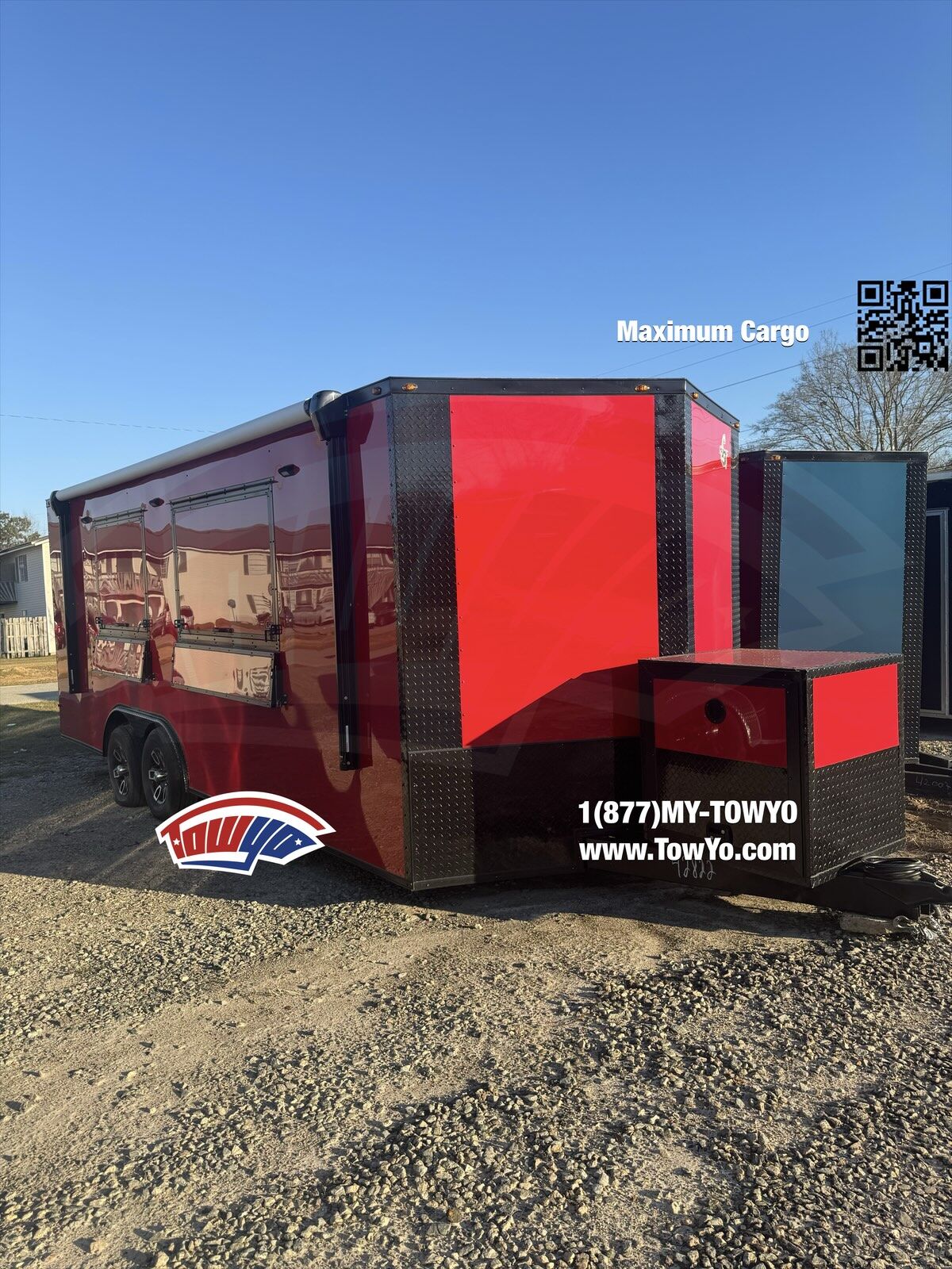 2024 Maximum 8.5x20 Cargo enclosed cargo trailer in red