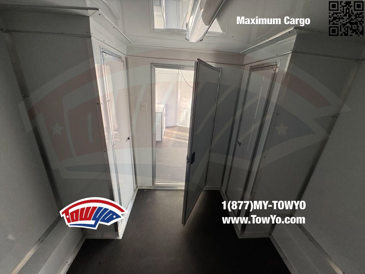 2024 Maximum 8.5x24 Cargo mobile office / fiber trailer in white, photo 2
