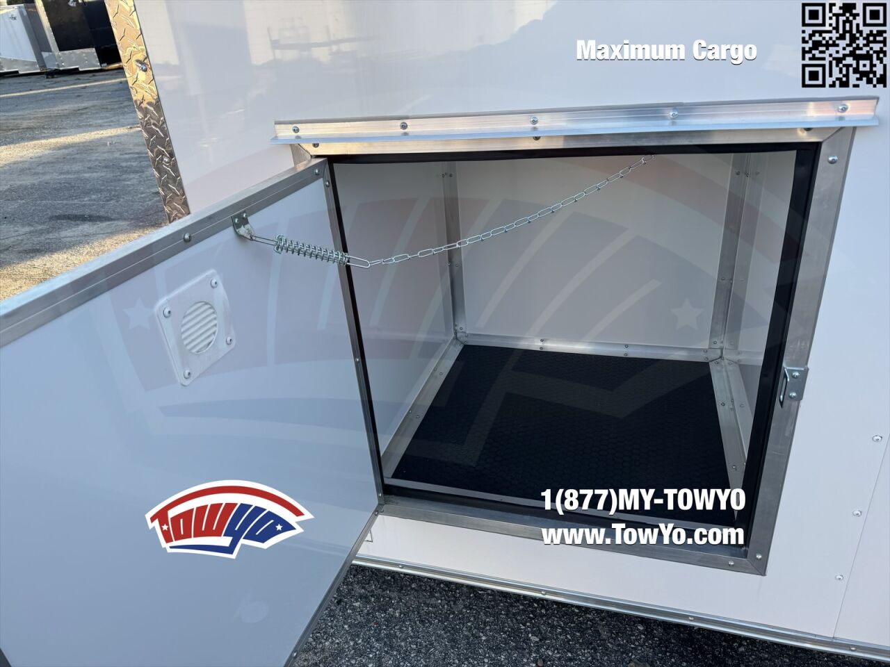 2024 Maximum 8.5x24 Cargo mobile office / fiber trailer in white, photo 7