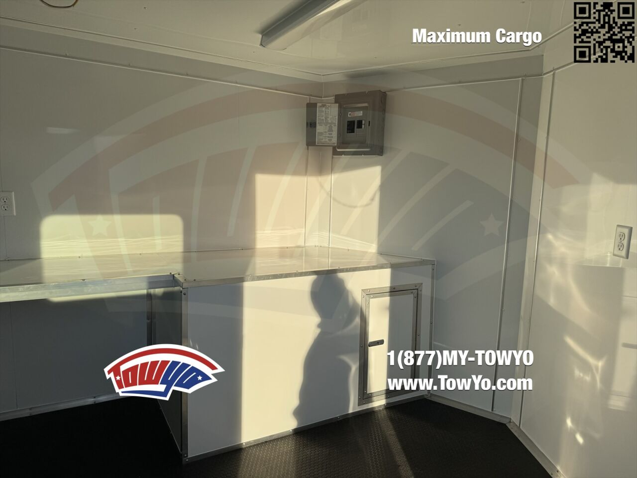 2024 Maximum 8.5x24 Cargo mobile office / fiber trailer in white, photo 10