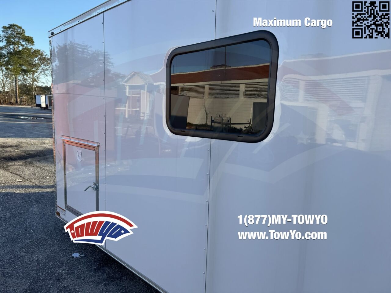 2024 Maximum 8.5x24 Cargo mobile office / fiber trailer in white, photo 12