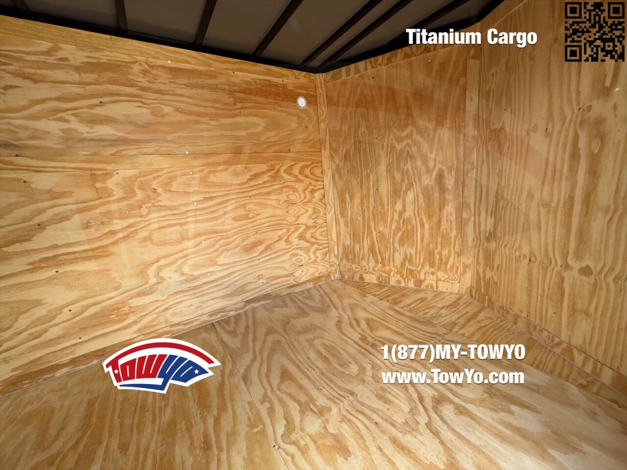 2026 Titanium 7x14 Cargo enclosed cargo trailer in white, photo 4